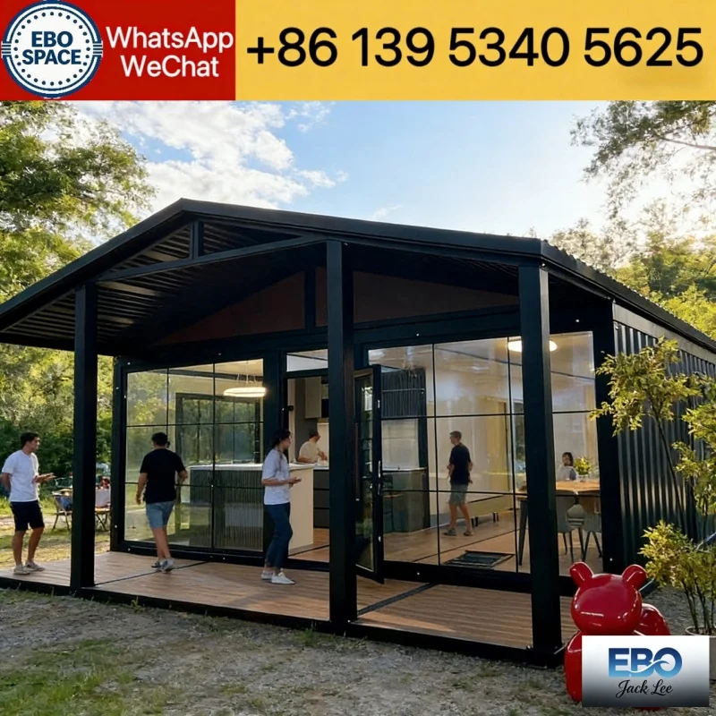 China Factory Direct Expandable Container House 20ft 30ft 40ft Modular Prefab Cabin Low Cost Fast Installation CE