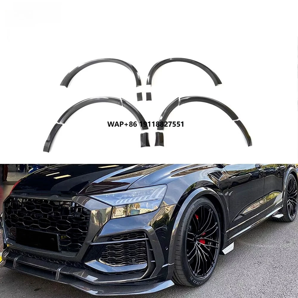 

ForRs Q8 Rsq8 2021-23 Real Carbon Fiber Fender Flares Wheel Arch Trim Lips