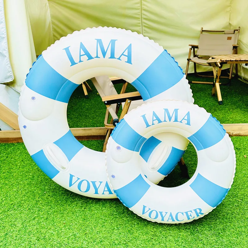2026  Ins Retro Inflatable Swim Ring Armpit Float For Kids Adults Denmark Style Thickened PVC Double Airbags