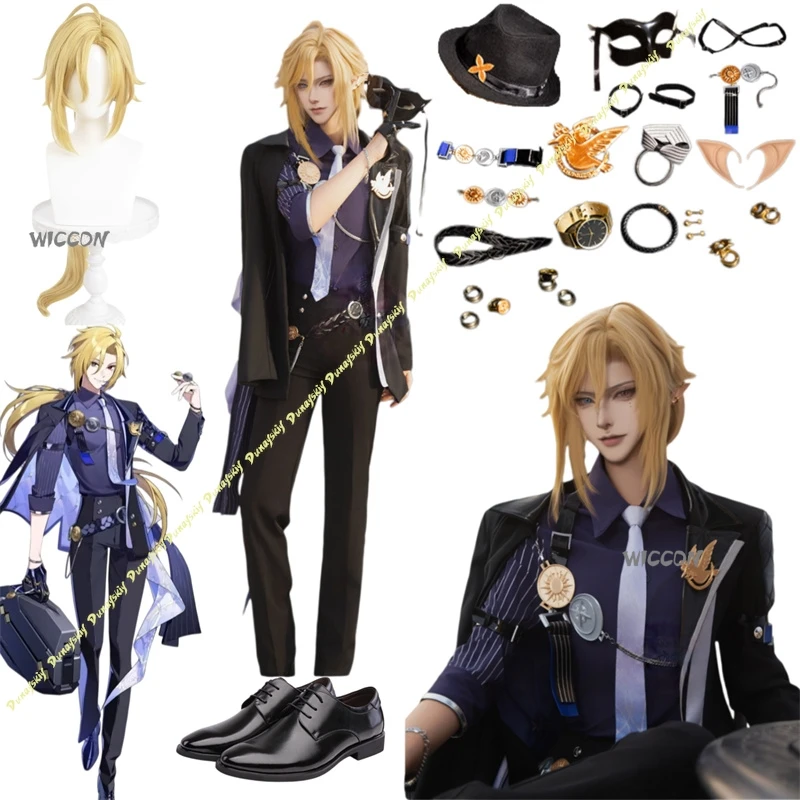 

Zenless Zone Zero Costume Hugo Vlad Cosplay Costume Complete Set With Clothes,Wig,Shoes High Quality Halloween Play Role Clothes