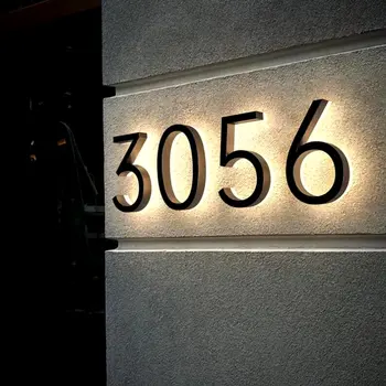 6 best sales Backlit house number - №4