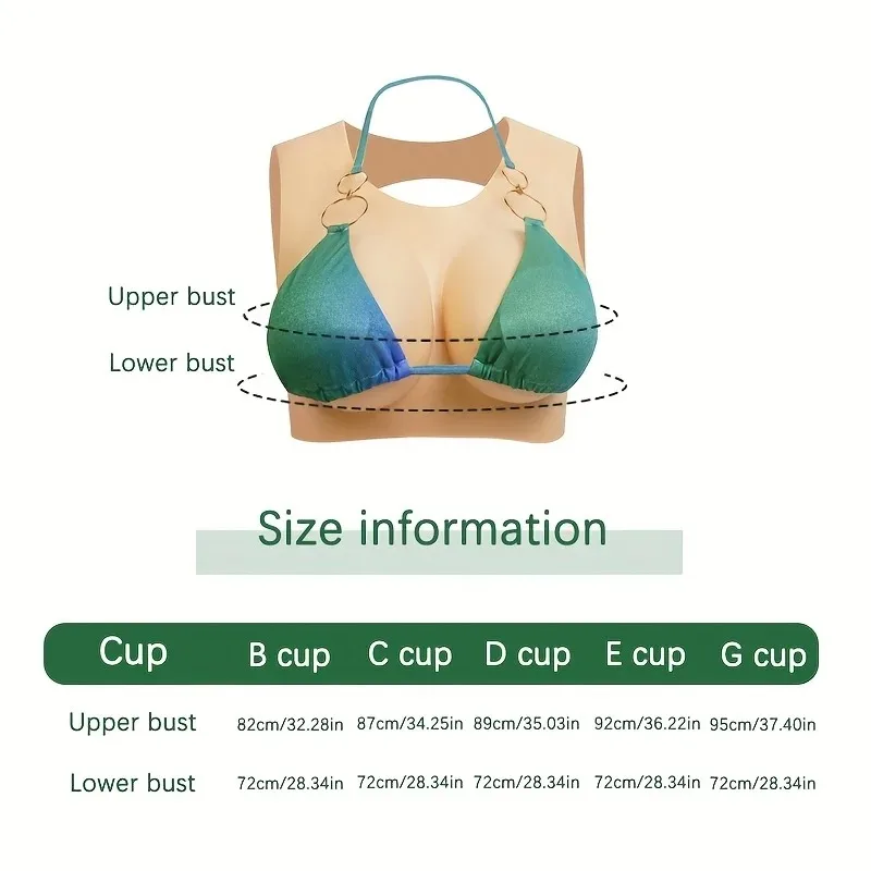 [ثدي من السيليكون ذو مظهر طبيعي] أشكال ثدي من السيليكون ذات مظهر طبيعي، مناسبة لما بعد الاستئصال، ملابس متقاطعة للأقراص المضغوطة