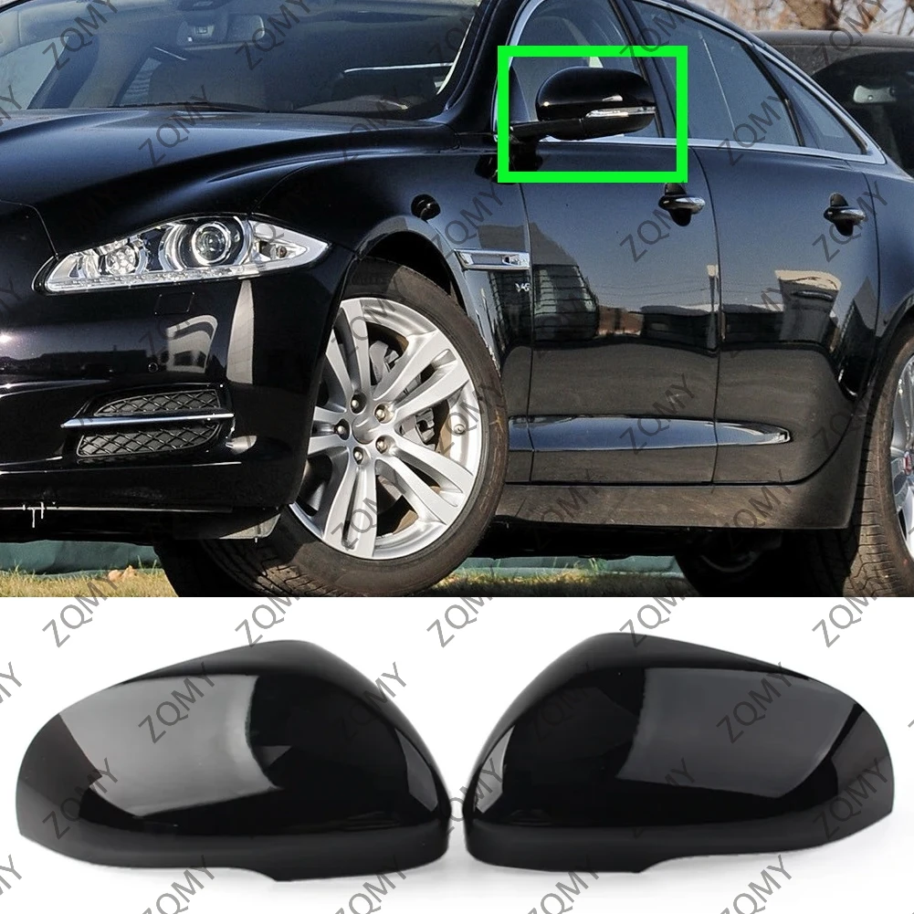 1PCS Car Rear Wing Mirror Housing Cover For Jaguar XJ XJR XF XFR XFR-S XK XKR XKR-S I-Pace XE C2Z4413 C2Z4412