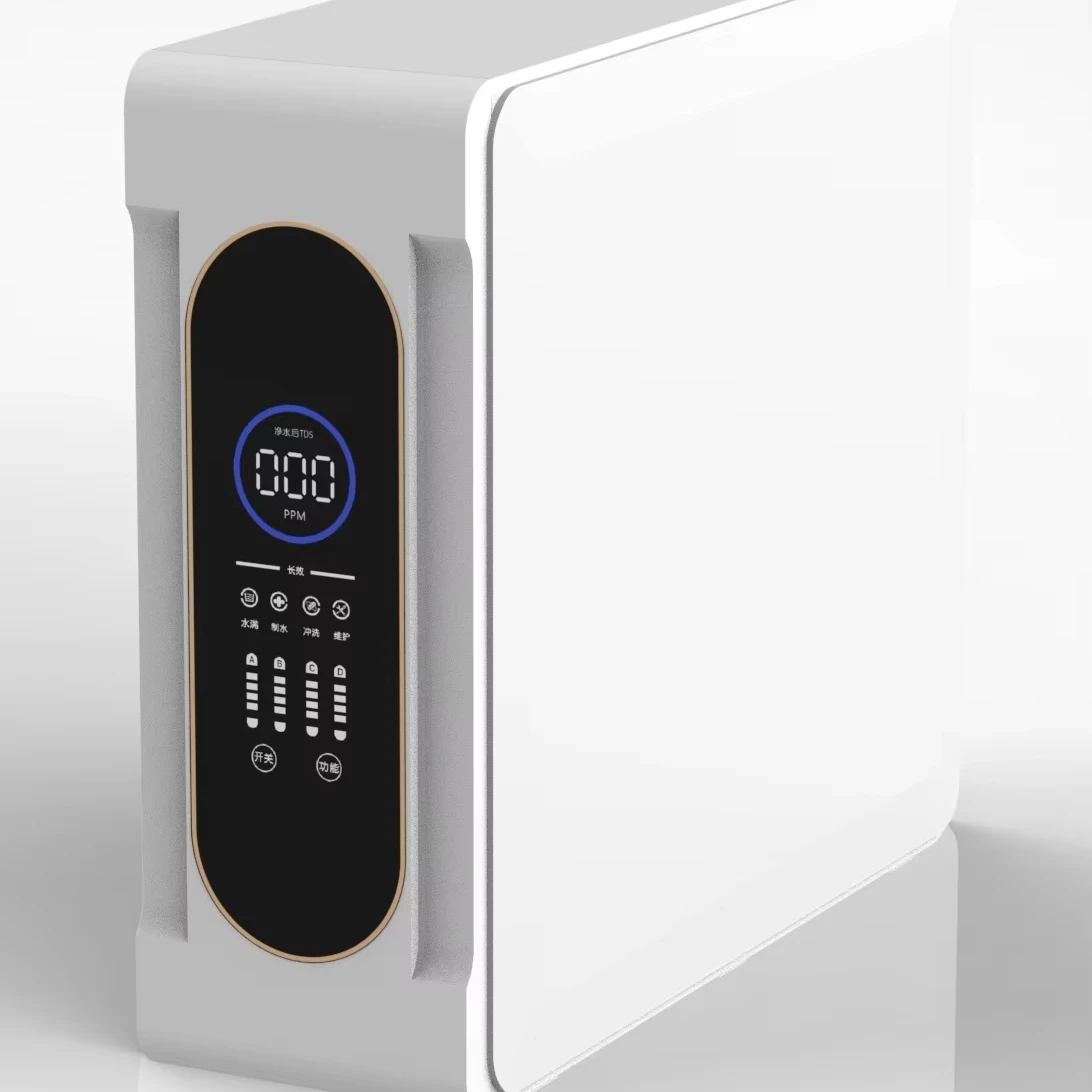 

Настраиваемый 100G-800G безрезервуарный очиститель воды обратного осмоса, прямое подключение раковины, самоочистка для бытовых гостиниц