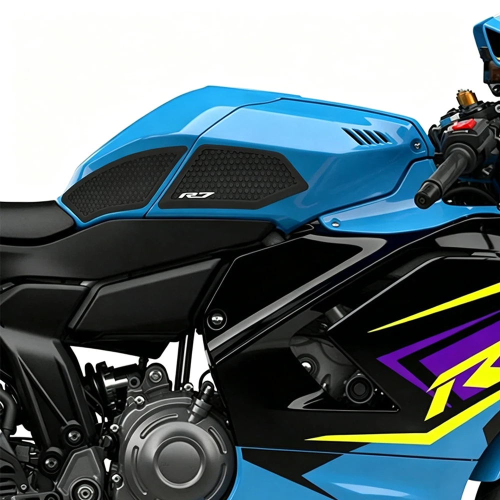 For Yamaha YZF R7 YZFR7 2026 Motorcycle Side Fuel Tank pad Tank Pads Protector Stickers Decal Gas Knee Grip Traction R7 Tank pad