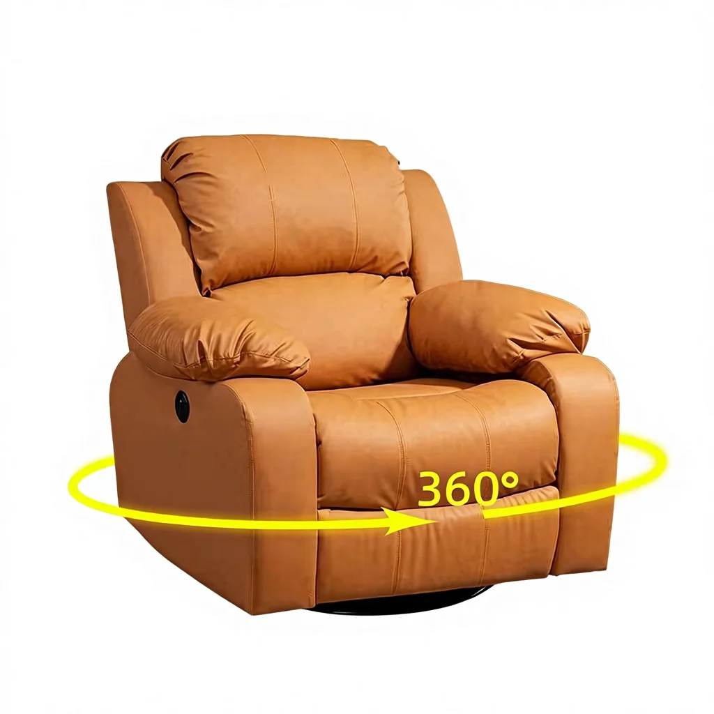 First-class Space Sofa Cabin Massage Rocking Chair Lazy Computer Multi-functional Single Nail Art Fabric Supply Chain Wood