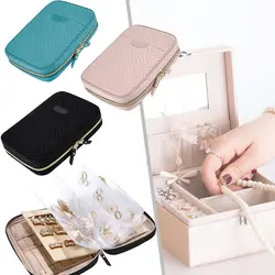 Earrings Box Necklace Box Jewelry Storage Case Jewelry Ornaments Travel Jewelry Boxes Portable Jewellery Box