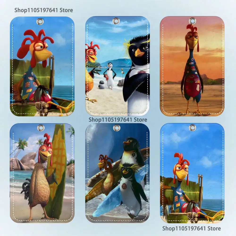 

Chicken J-Joao F-Frango J-Joe Holder Keychain For Bank Business Work Card Holder Student Card Protective Case Bus Card