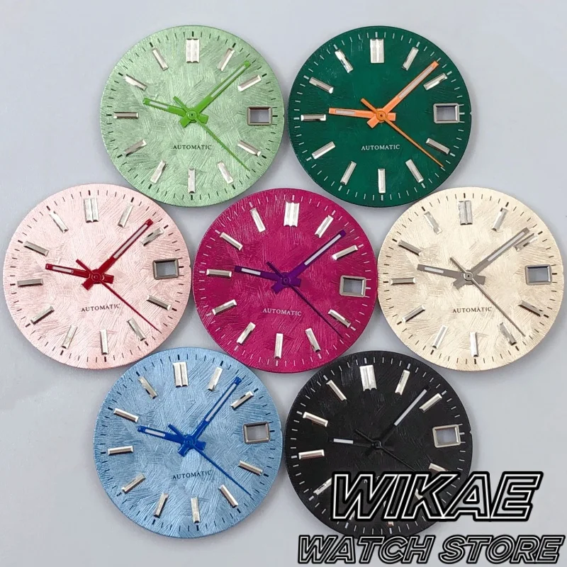 

Механизм NH35, 29 мм, сакура, розовый текстурный узор, циферблат, подходит для NH35, NH36, аксессуары для модификации часов