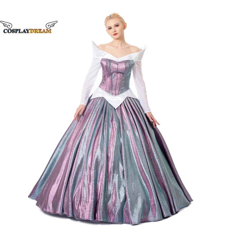 Aurora cosplay costume dress Aurora dress up yards color changing ball gown Princess cosplay dress custom made for adult women o