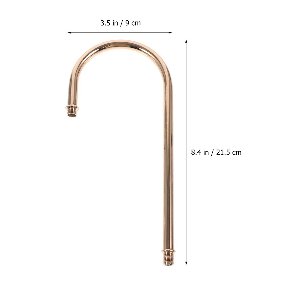 2개 벽등 곡선 파이프 나사형 굽힘 소형 곡선 막대 다중 헤드 샹들리에 DIY 램프 액세서리 조명 기구