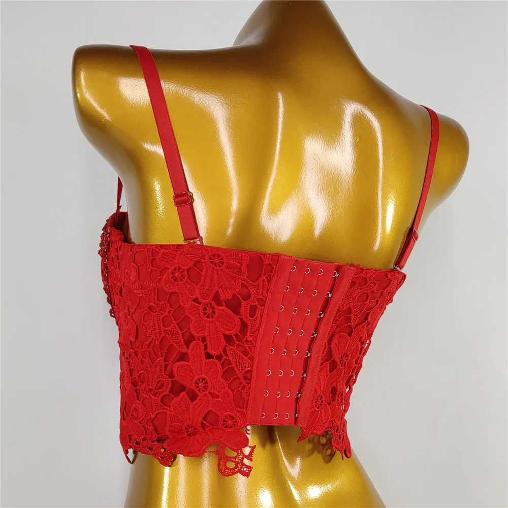

Nightclub Sexy Underwear Suspenders Vest Women's Sleeveless Beaded Sequins Ice Silk Knitted Lace Wrapped Chest