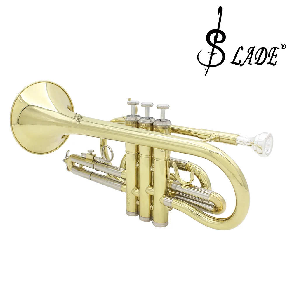 SLADE Music Instruments Cornets Professional Bb Cornet Brass with Case Brush Parts Cupronickel Trompeta Cornette Performance