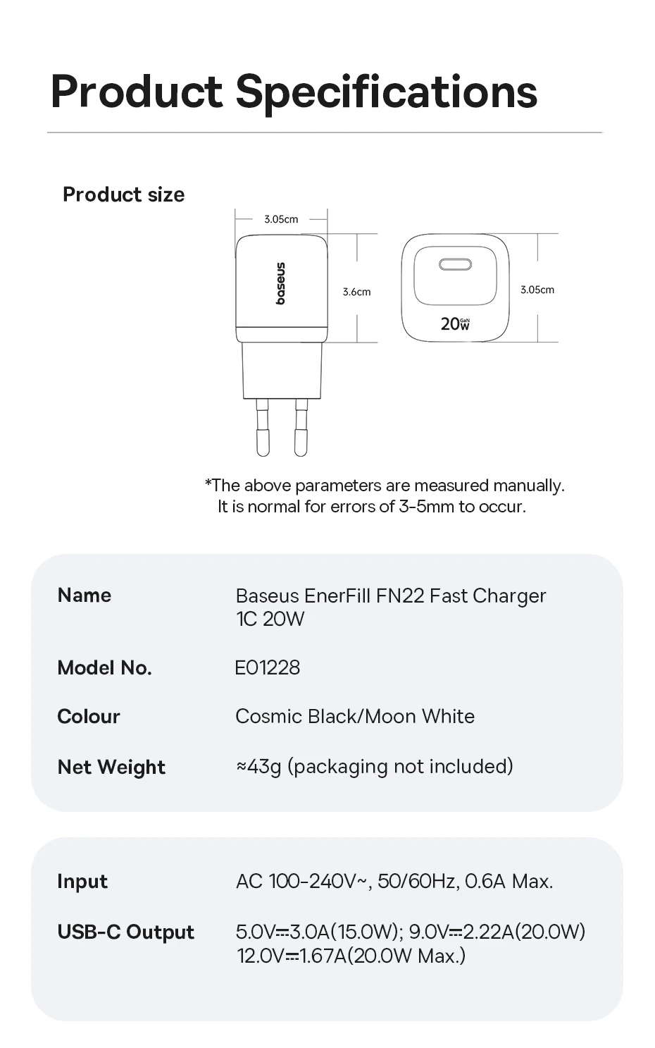 Baseus 45W GaN Ladegerät für iPhone 17 16 15 14 13 Pro Max USB-C Ladegerät mit Unterstützung für PD QC PPS Schnellladung für Laptops – Detail 15