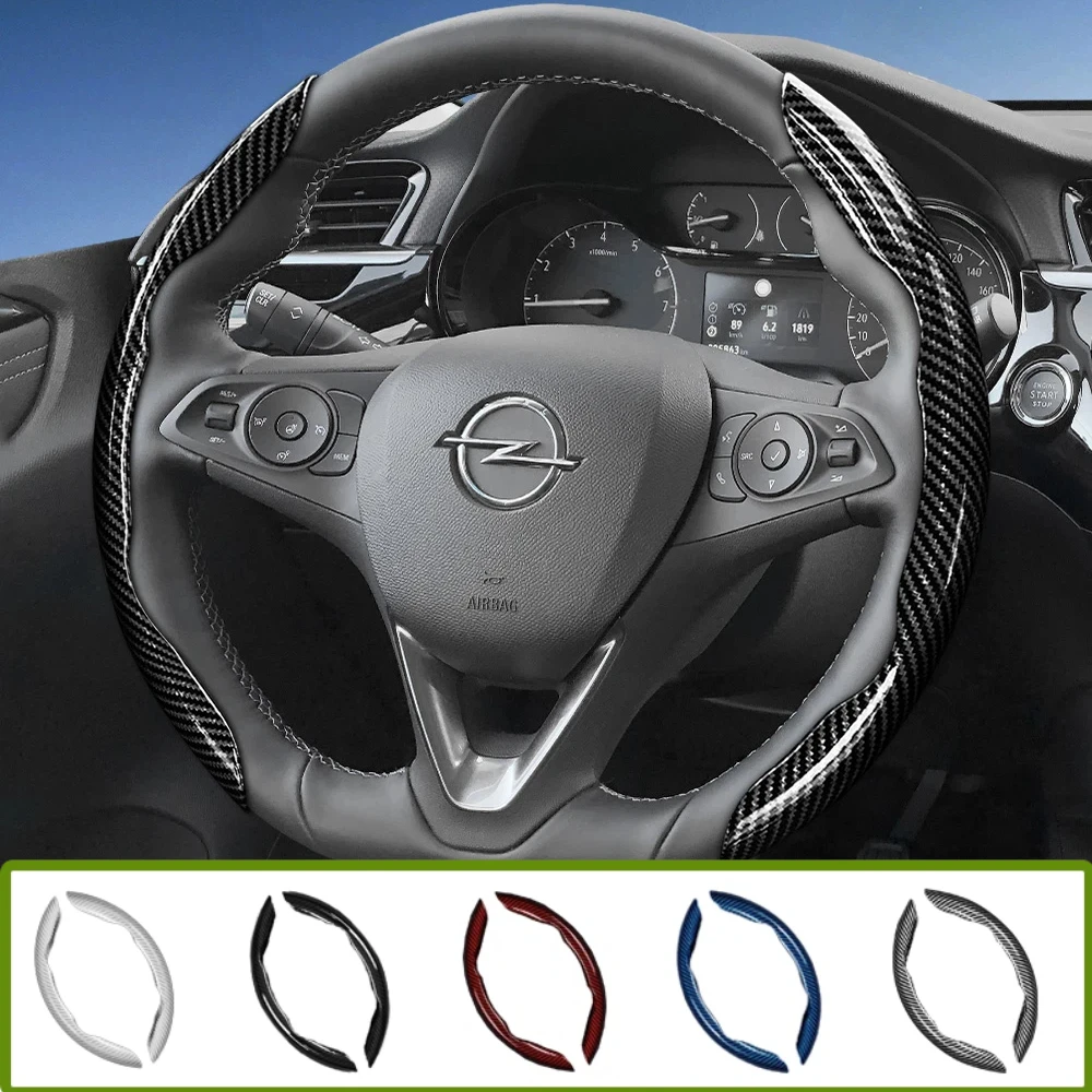 Suitable for Opel Carbon Fiber Texture Steering Wheel Cover with Segmented Quick-Release Design, Durable,