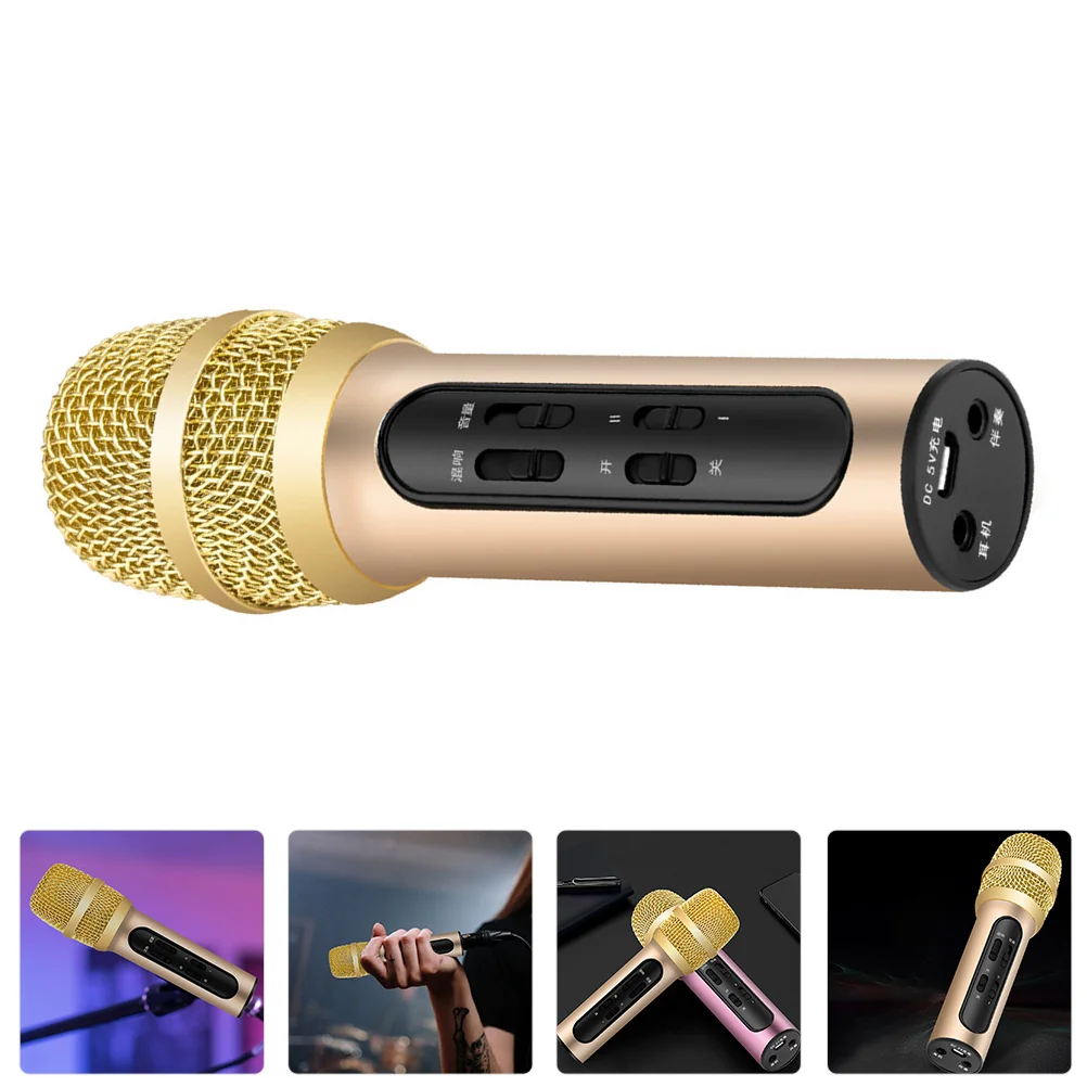 

1 set Sound Card Professional Portable Aluminum Alloy Small Live Singing Durable Premium Material Broader Frequency Range Less