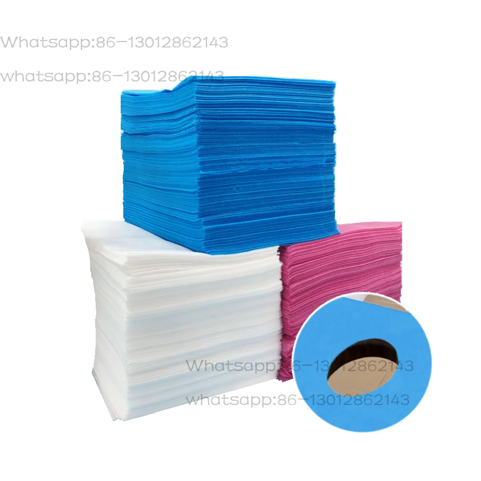 High quality non-woven fabric with facial holes disposable bed sheet, medical bed sheet roll