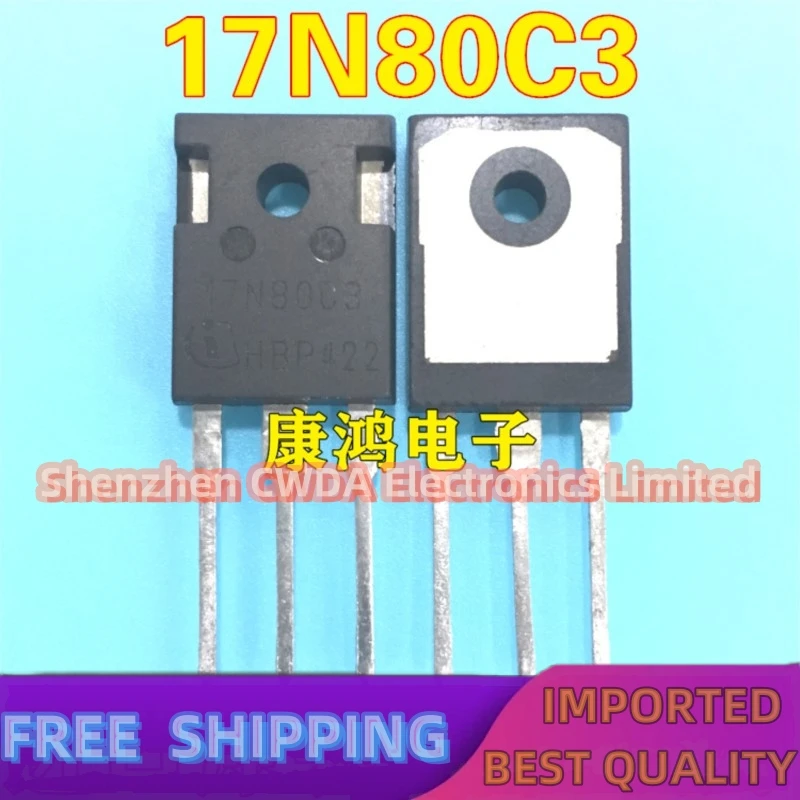 10PCS-20PCS   17N80C3 SPW17N80C3 TO-247 MOS 17A/800V  In Stock Can Be Purchased