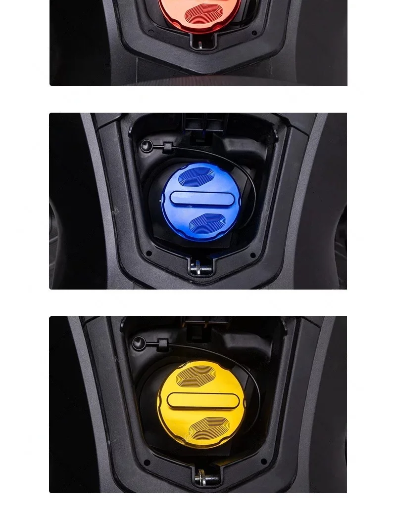 For PCX160 PCX150 Rustproof Alloy Fuel Lid Isolate Dust Protect Original Tank Port Mod Parts