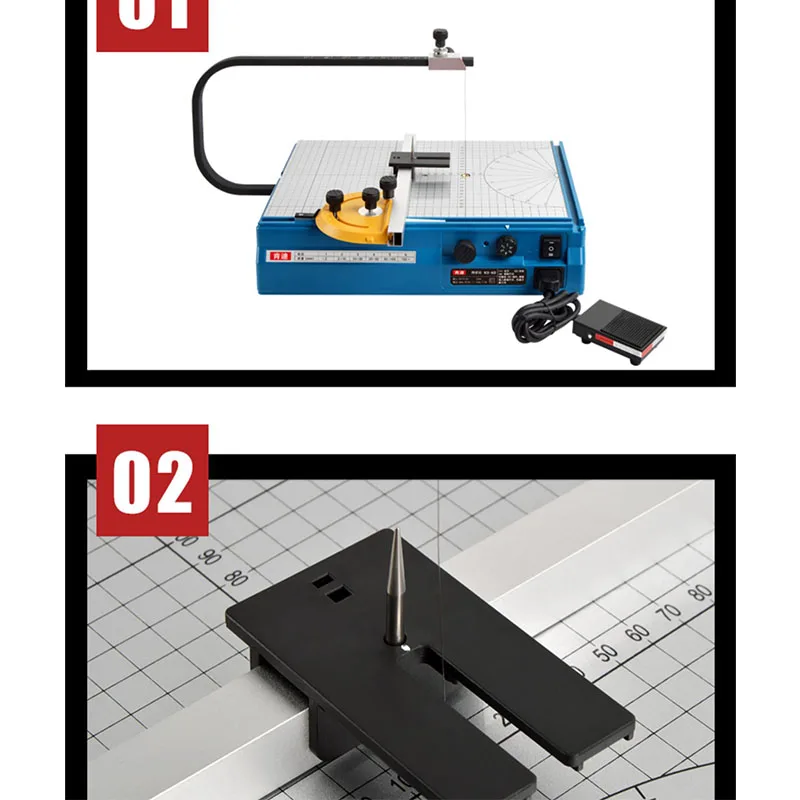 Adjustable Small Bubble Moving Heating Wire Cutting Machine KD-6D Electric Heating Cutter for KT Board Pearl Cotton 0-90°