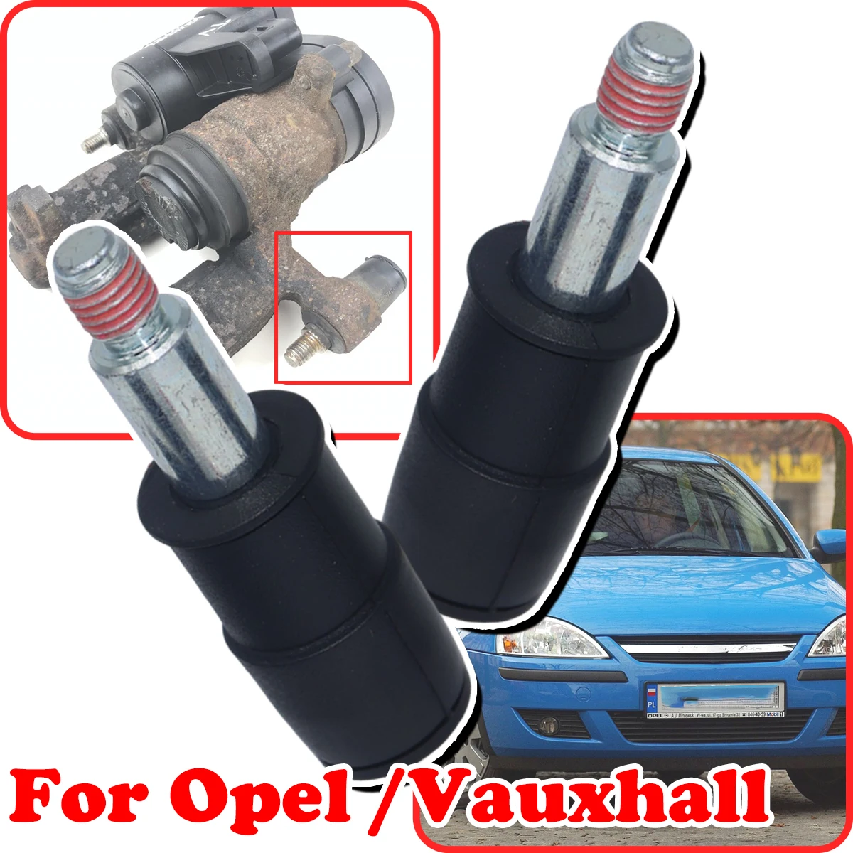 

For Vauxhall / Opel Meriva Corsa Front Brake Caliper Slider Guide Pins Bolt Kit Left Right Disc Housing Bellows Sleeve Bushing