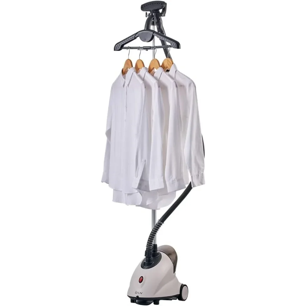 For GS18-DJ Standing Garment Steamer with Roll Wheels for Easy Movement, 1.8L Water Tank for 1 Hour Continuous Steaming