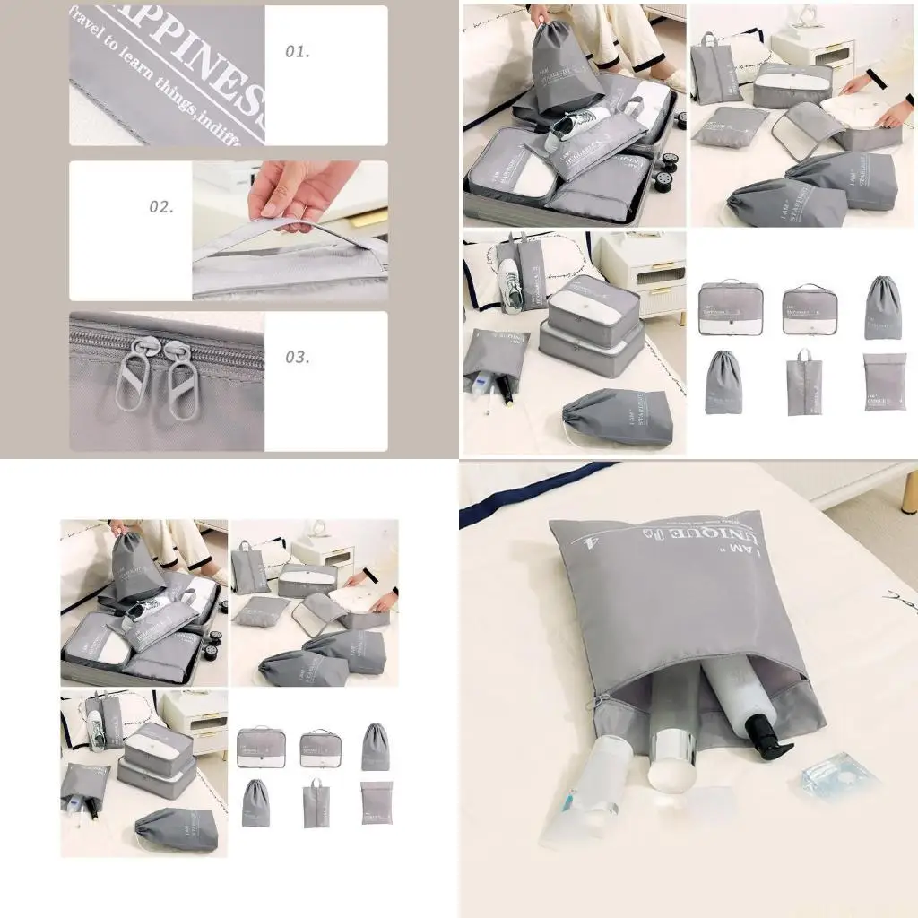 

X90D 6 шт. Дорожные сумки для хранения одежды Портативная и прочная дорожная сумка для предметов первой необходимости подходит