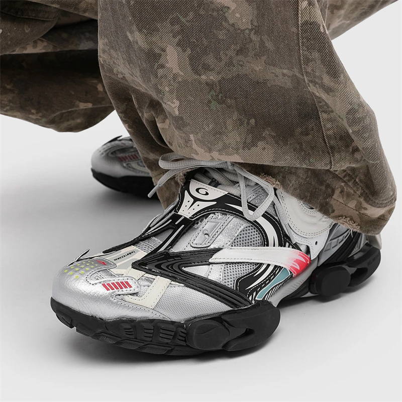 

Оригинальный дизайн, весенние новые спортивные стильные кроссовки для женщин и мужчин, повседневное платье для подростков, черная дышащая повседневная обувь с сеткой