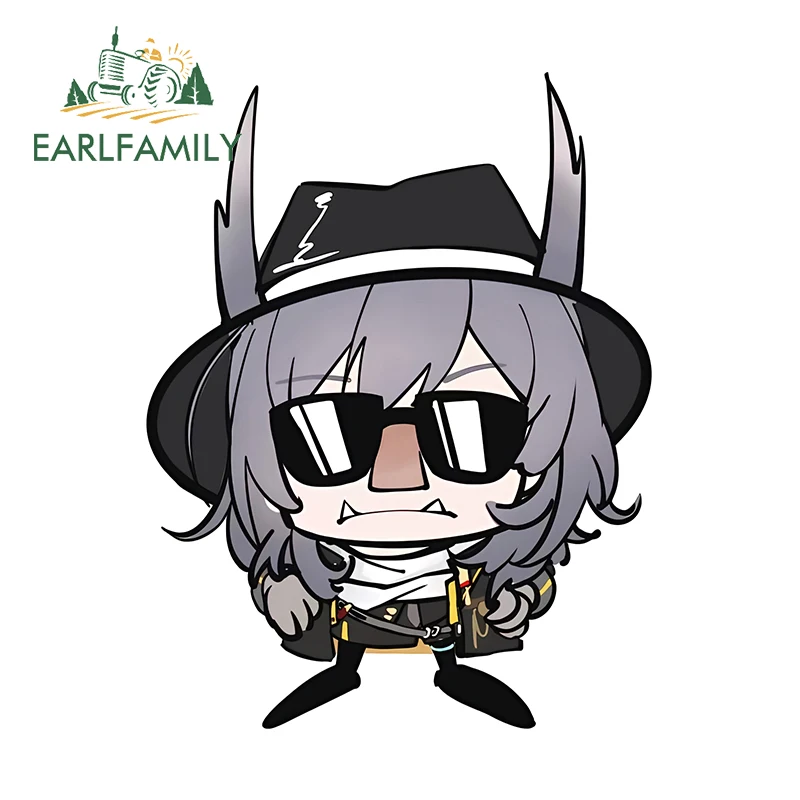 EARLFAMILY 13cm × 10cm Honkai Star Rail Chibi Car Stickers Interesting Cartoon Graffiti Decals Nice Sunscreen Car Accesorios