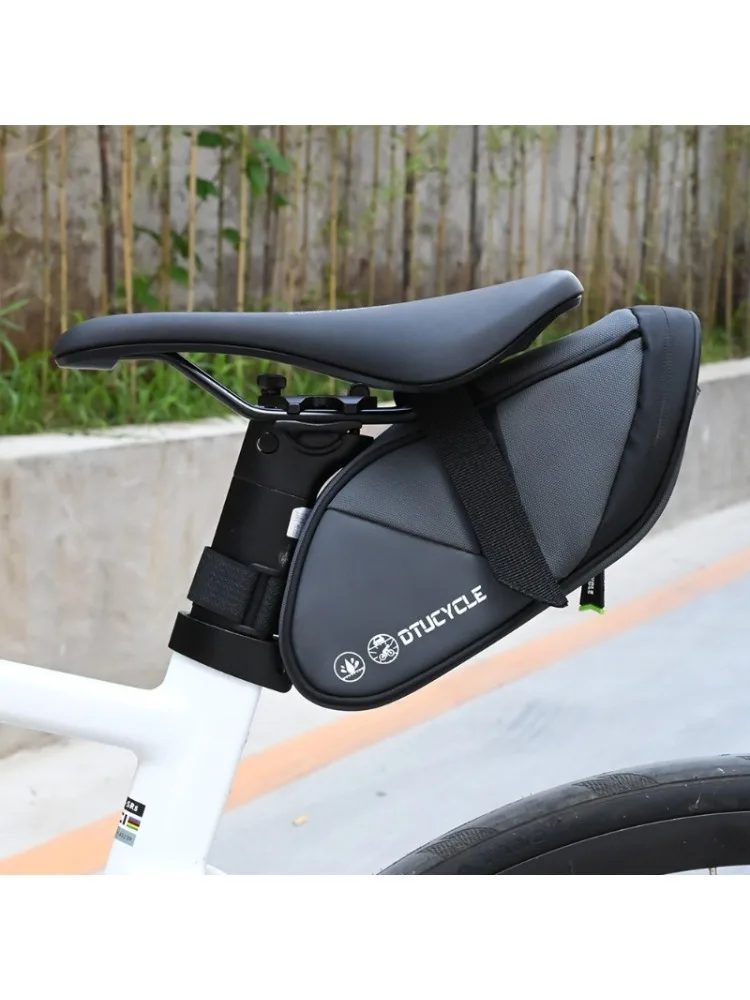 AliExpress NONE Waterproof Bicycle Under Seat Bag Strap-On Saddle Pack Cycling Storage with Reflective Strip for MTB Road Bike Accessories