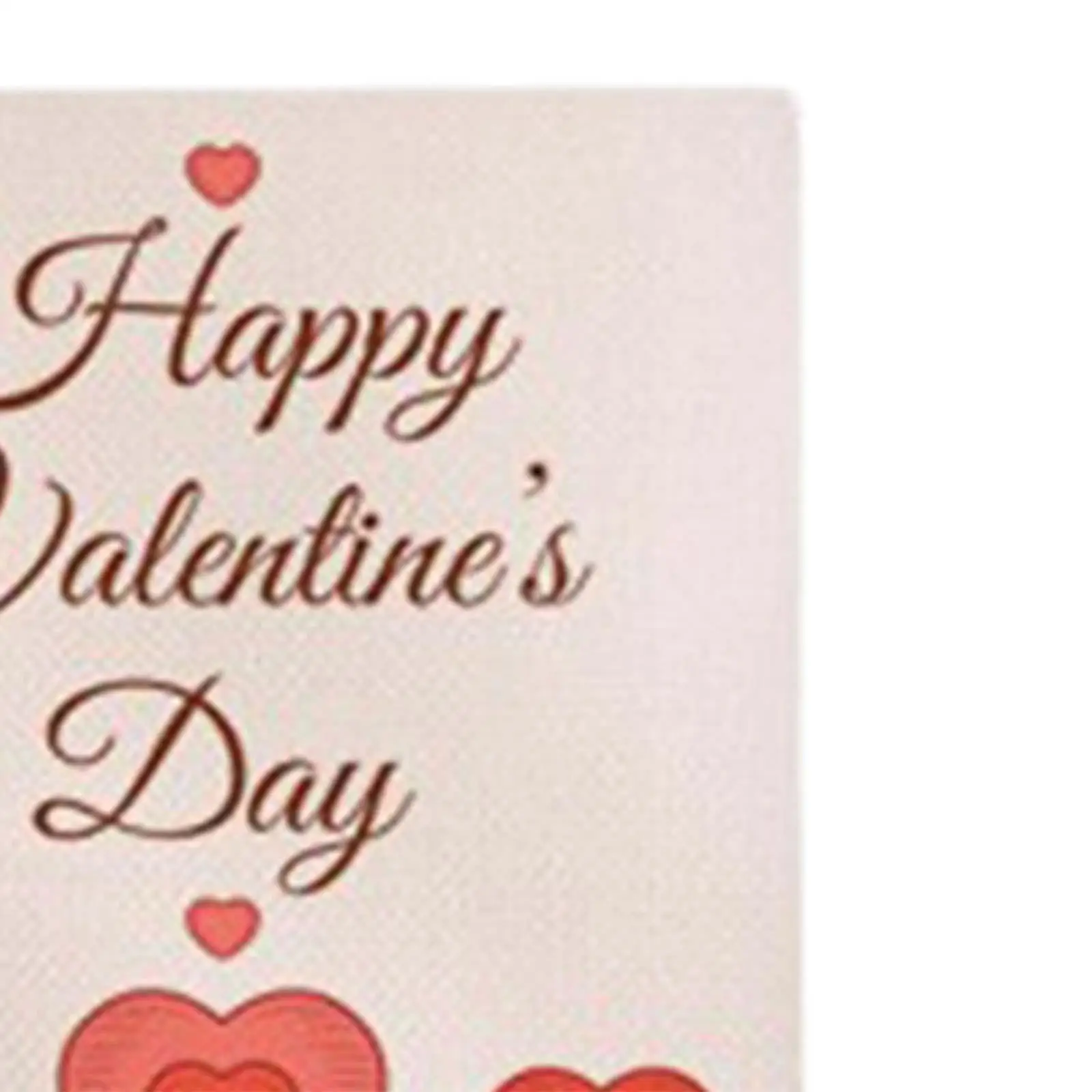 Valentines Day House Flag Burlap Double Sided Garden Banner Heart Theme Decor for Patio Yard Outside