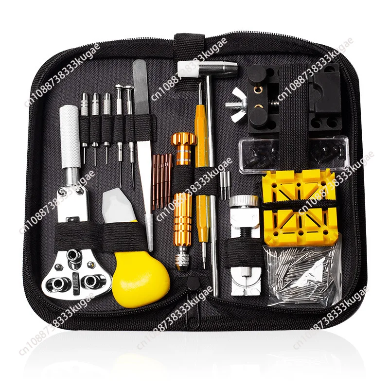 

148 шт., набор инструментов для ремонта часов, часы, часовой звено, растворяющийся корпус, открытый съемник, замена батареи, линейка, набор измерительных инструментов