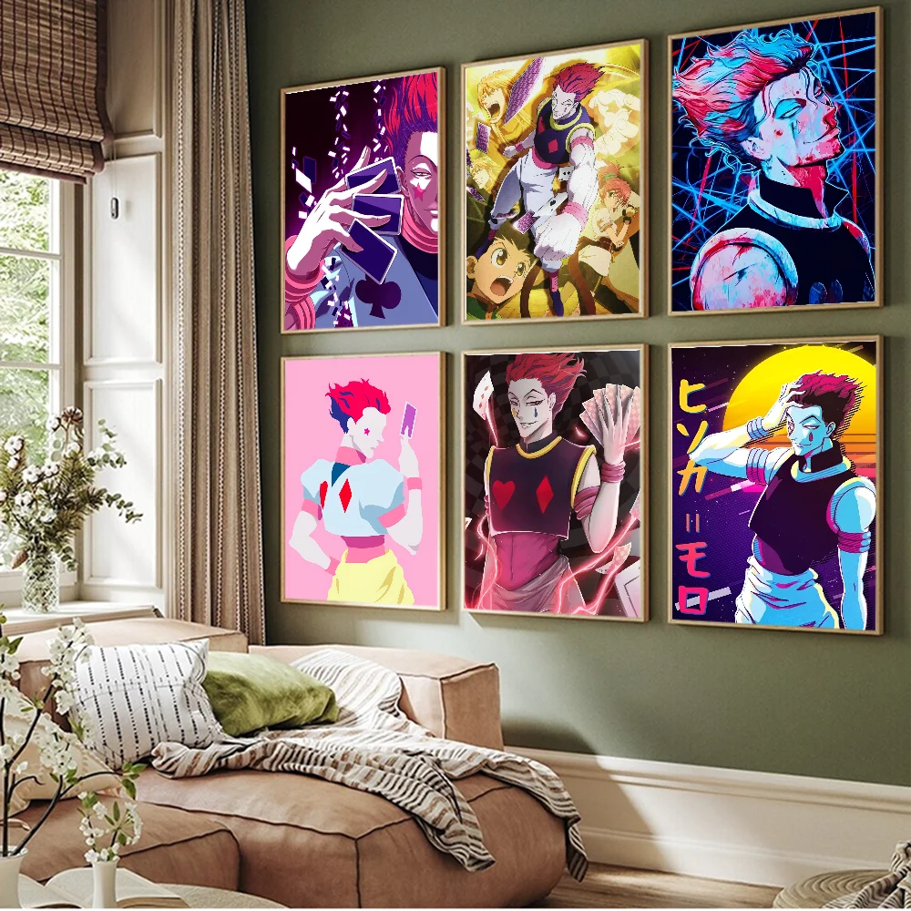 

Hunter X Hunter Hisoka Movie Sticky Posters Vintage Room Bar Cafe Decor Nordic Home Decor