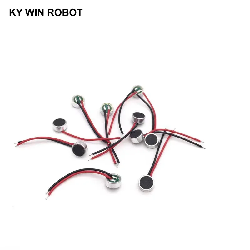 

10Pcs Mini Microphone Audio Speakers Electret 6022 6x22mm SG Omni-directional High Sensitivity 42BD Microphone Speaker With Line