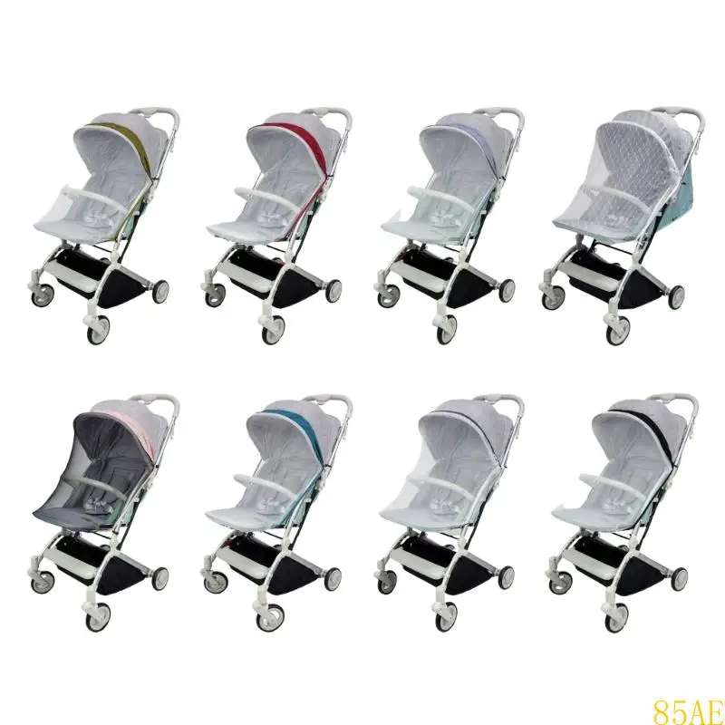 

85AE Full Coverage Net Strollers Insect Net Pushchair Canopy Insect Netting Cover for Baby Carriers Pushchair Pram