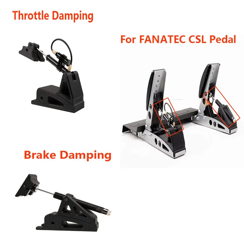Pedal Simulation Racing Car Modification Pedal Brake Throttle Adjustable Damping Kit