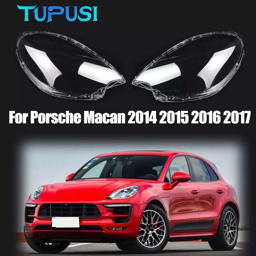 

For Porsche Macan 2014 2015 2016 2017 Car Headlight Shell Lamp Shade Lens Cover Headlamp Transparent Lampshade Headlight Cover