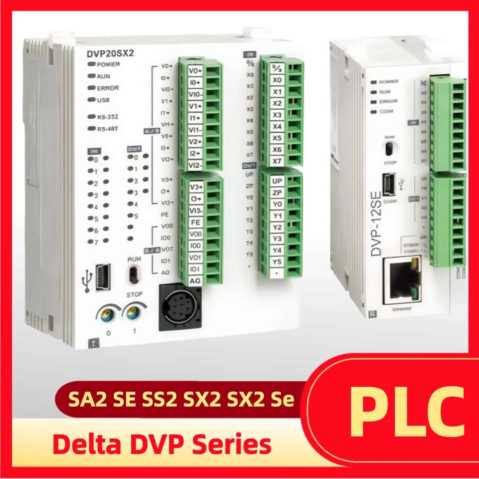 Controladores programables serie Delta PLC DVP SA2 SE SS2 SX2 SX2: diseño ultrafino y escalable de alto rendimiento