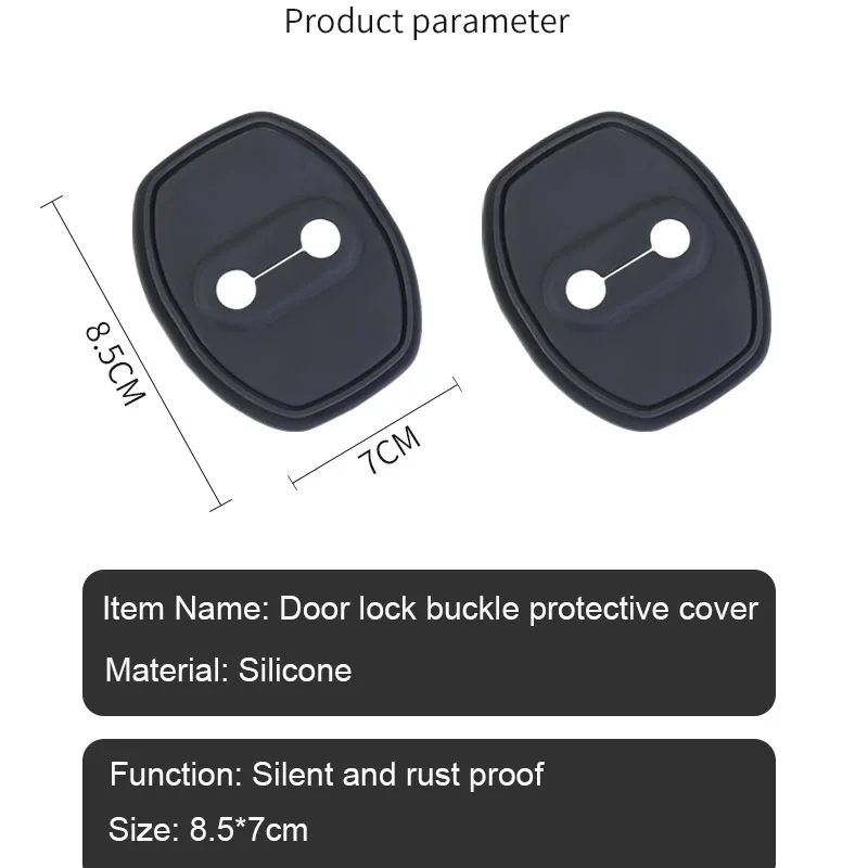 4 szt. Osłony ochronne zamka drzwi samochodu dla XPENG G6 2024 2025 silikonowa osłona zapobiegająca akcesoria wewnętrzne