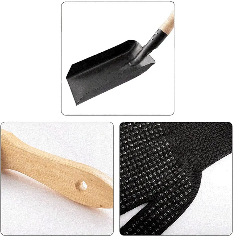 Fireplace Ash Shovel And Brush Set, Shovel And Hearth Brush, Fireplace Shovel And Brush Hearth Tidy Accessories Set-AS97