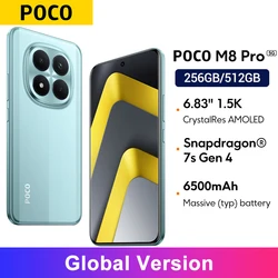 Global Version POCO M8 Pro 50MP main Camera 6.83