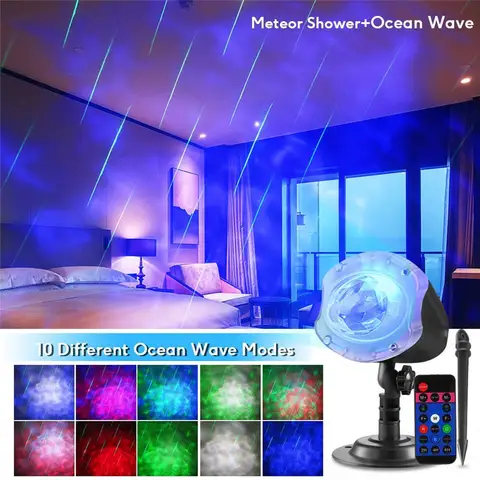 Christmas Laser Projector Light With Remote, Outdoor Landscape Lights for Christmas Gift Party Garden Holiday Lighting