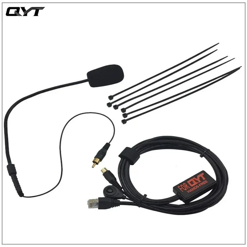 ترقية 8-core كريستال رئيس إصبع PTT MIC حر اليدين سماعة ل QYT KT-8900 KT-8900R BAOJIE TM-218 اسلكية تخاطب اتجاهين الراديو