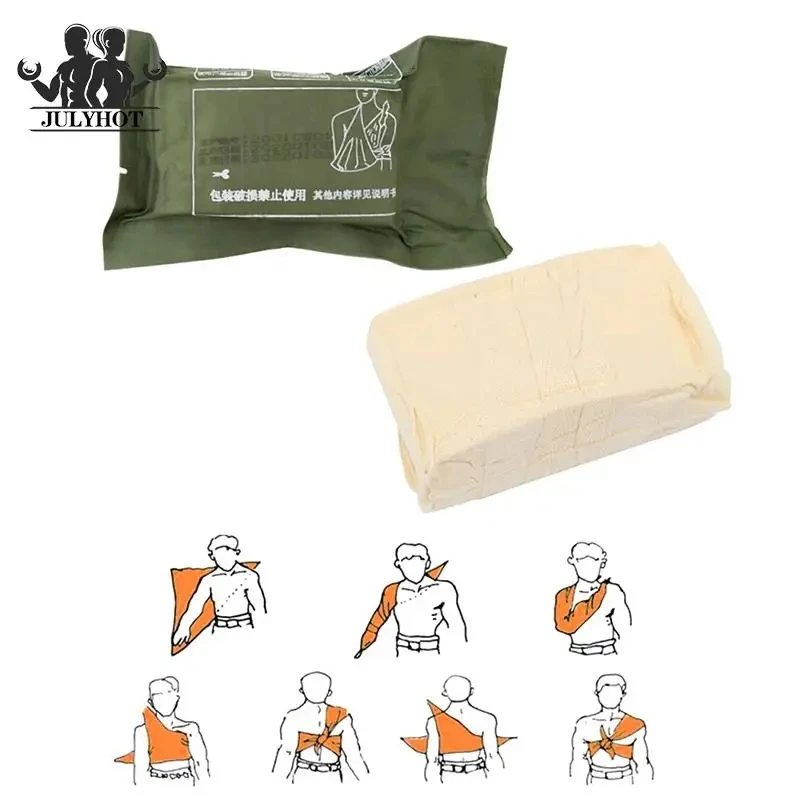 

82 type triangular bandage tactical medical emergency trauma outdoor emergency rescue stretching compression and sterilization