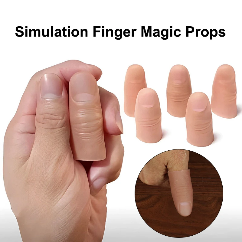 

1pc Prosthetic Limbs Fake Fingers Simulated Cots Severed Prostheses Silicone Gloves Disappear To Play Tricky Magic Props Prank
