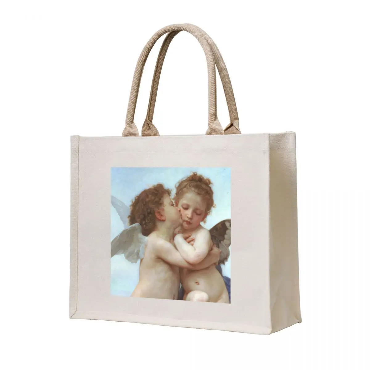 First Kiss Angels Tote Bag reusable shopping bags eco bag folding personalized tote custom fabric bag