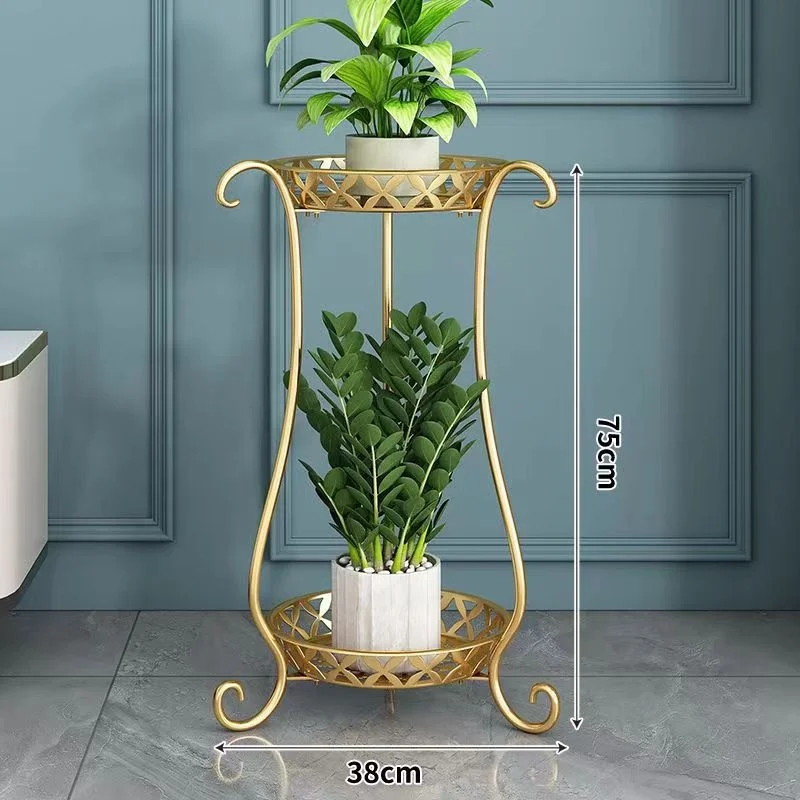 

Multi-layer Balcony Flower Pot Holder Plant Stand Floor-Standing Flower Pot Stand Movable Storage Shelf Garden Planter Shelf