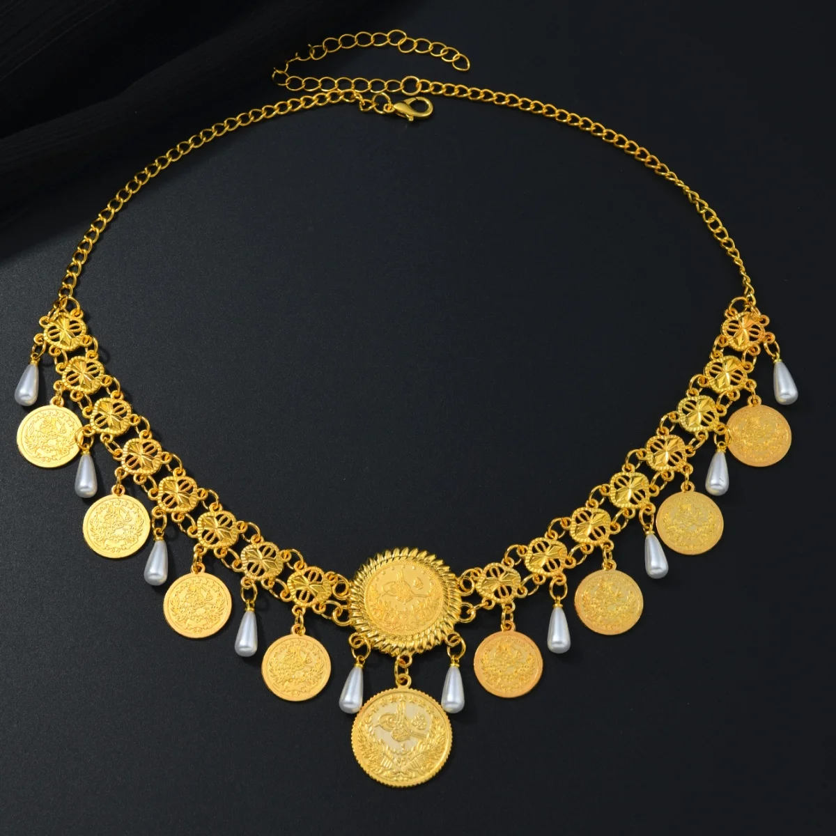 クルドヘッドピースジュエリー エジプト風ゴールドカラー メタ - Women'S Egyptian Accessories のレビューと価格