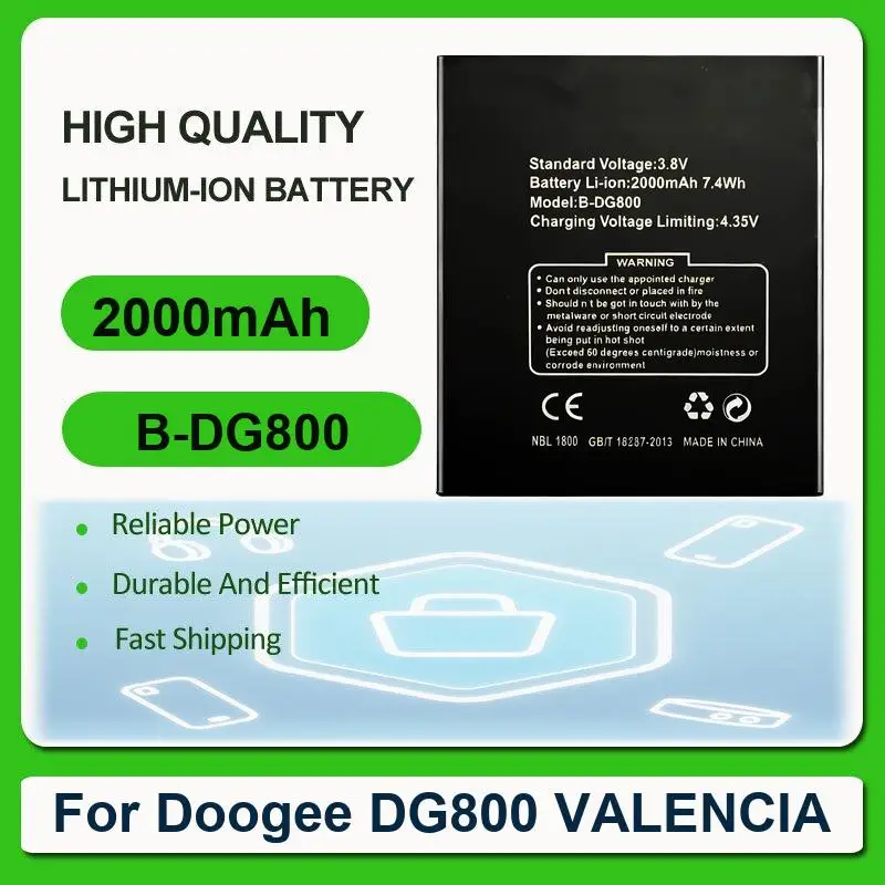 Battery For DOOGEE X10 T5 lite X9 Mini DG550 550 DG800 Valencia 2 Y100 Pro X6 DG500C DG500 X9S T3 Mix Shoot F5 S90 X90 Y8C 1