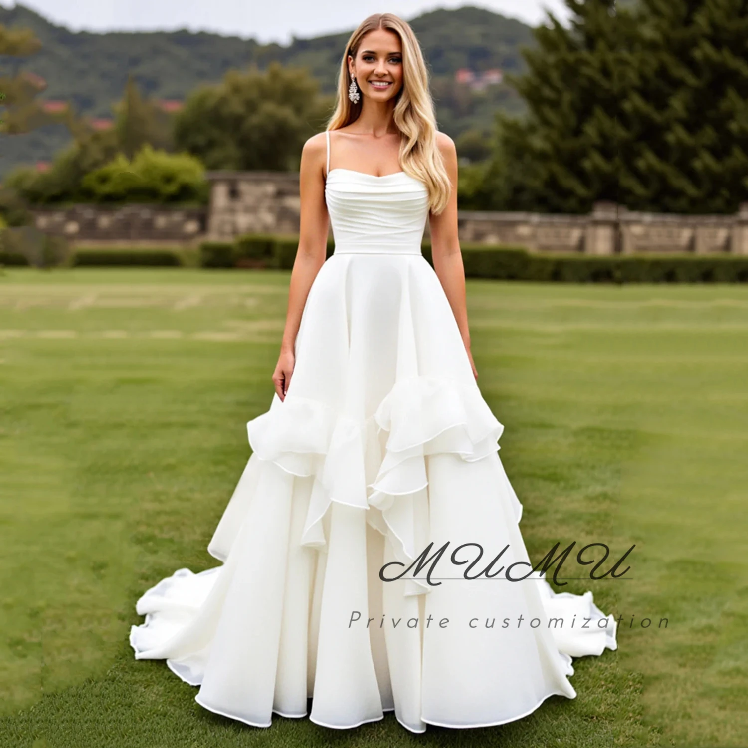 

MuMu Customized Woman Evening Dresses Woman Wedding Party Dresses sharon happy evening dresses white dress civil wedding dresses